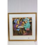 Beryl Cook Limited Edition Print ' Ladies with Lunch ' signed in pencil