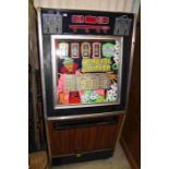 Arcade One Arm Bandit ' Oriental Gambler ' made by Gemini MFG Co Ltd (no keys)