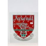 Coloured Leaded Glass Panel showing the Arsenal Football Club Crest