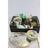Mixed collectables to include Glassware, ceramics and Silver plate etc