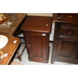 19th century Mahogany Pot Cupboard, later converted to a washstand with hinged lid