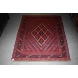 Hand Knotted Gazak Rug, 131cms x 115cms