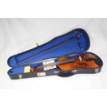 Cased Violin with bow