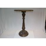 19th century Gilt Wood Pedestal Table Base ornately carved with Twisted Stem and Acanthus Leaves