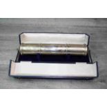 Asian YMCA Presentation Scroll in White Metal Tube Case and with Outer Box c1959