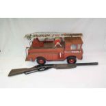 Vintage child's Rico Fire Truck and a "Daisy" toy Rifle "Pop Gun" type