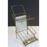 Vintage French Enamel and Metal Shop Display Advertising ' Alka Seltzer ' Stand