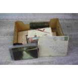 Box of Mixed Ephemera including Photographs, Birthday Cards, etc