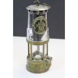 Vintage type 6 Miner's Oil Lamp Eccles makers & numbered