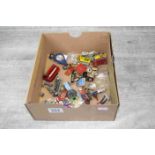 Group of various small collectables to include early Lesney diecast models, metal soldiers, pin