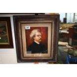 Mark Twain Framed Oil Painting Portrait of the renowned American Writer