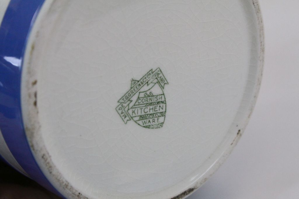 Two T G Green Cornishware Storage Jars, one marked Loaf Sugar - Image 4 of 4