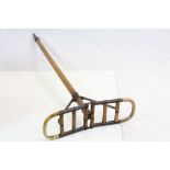 Victorian Bamboo Shooting Stick with Metal Mounts