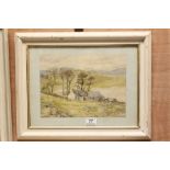 Framed and Glazed Watercolour inscribed ' Crofters Cottage ' in an Irish Landscape