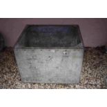 Large Galvanised Rivetted Trough, 90cms x 74cms x 64cms high
