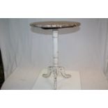 Distressed Oak Tilt Top Circular Table