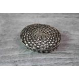 .925 Silver Pill Box in the form of a Basket