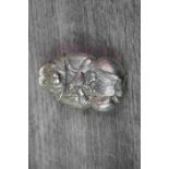 Silver Plated Vesta Case in the form of a Monkey