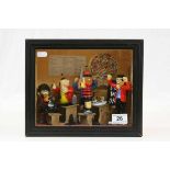 Beano diorama depicting Dennis the Menace, Minnie the Minx, the Bash Street Kids and their Teacher