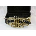 Rikter by Intermusic brass cornet in fitted case