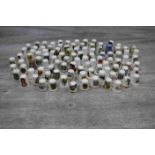 Collection of over 100 ceramic Thimbles