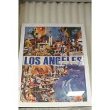 Aviation Interest an American Airlines poster for Los Angeles