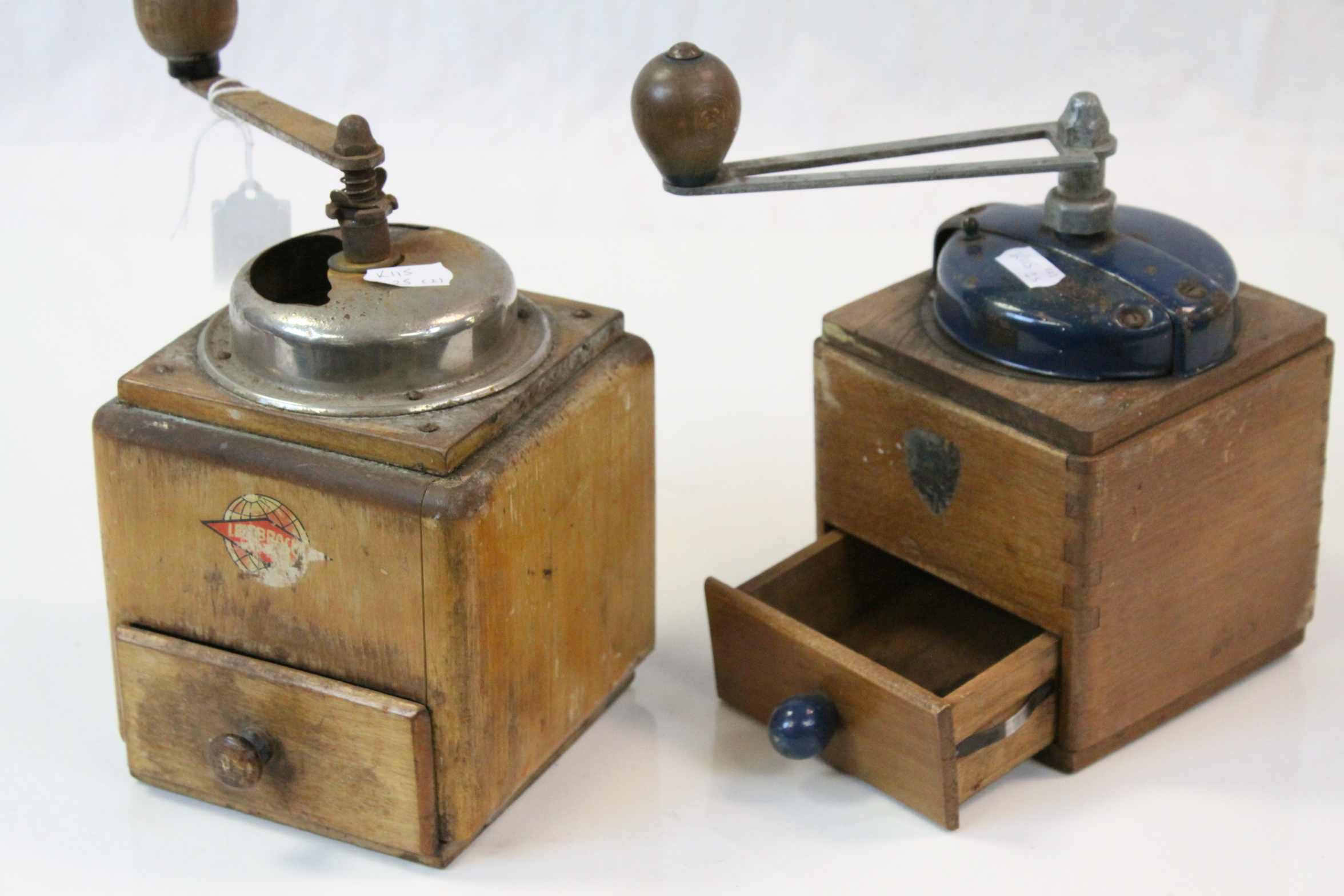 Two Vintage French Coffee Grinders - Image 2 of 2