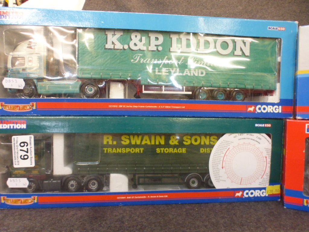 Four boxed 1:50 Corgi Hauliers of Renown model to include CCCC12224 Scania 4 Series General - Image 3 of 4