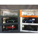 Six boxed Norev diecast models to include 3 x Gamme Actualite (Clio 1.6 Privilege, Avantime and