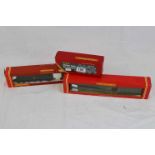 Three boxed Hornby OO gauge locomotives to include R374 SR Battle of Britain Loco Spitfire, R327