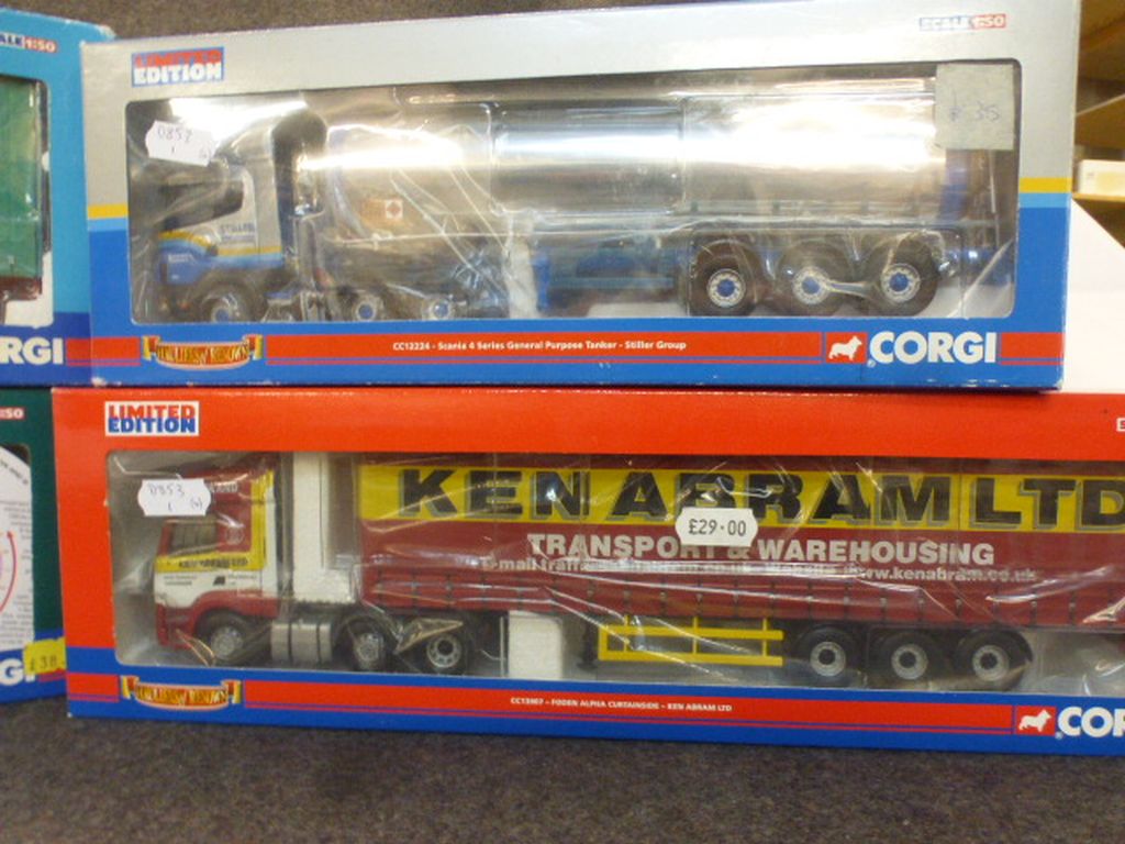 Four boxed 1:50 Corgi Hauliers of Renown model to include CCCC12224 Scania 4 Series General - Image 4 of 4