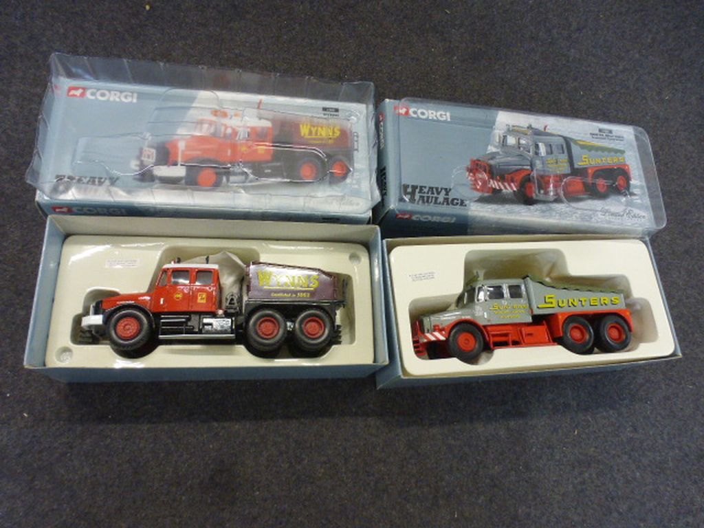 Two boxed 1:50 Corgi ltd edn Heavy Haulage diecast models to include Sunter Brothers (17902) and - Image 2 of 2