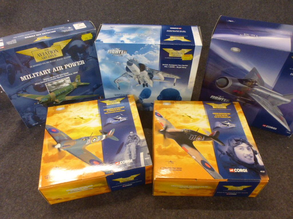 Five boxed Corgi The Aviation Archive diecast models to include 1:44 Military Air Power Douglas EC- - Image 2 of 2