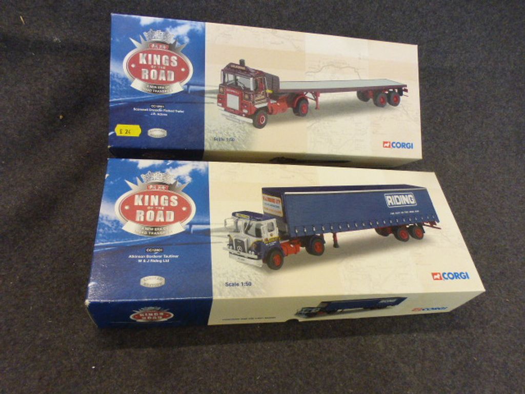 Two boxed 1:50 Corgi Limited Edition Kings of the Road diecast models to include Scammell Crusader