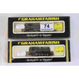 Two boxed Graham Farish N gauge locomotives to include no 1606 Prairie Tank BR black and no 1114