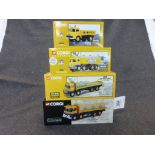 Four boxed 1:50 Corgi ltd edn diecast models to include 3 x Building Britain Whimpey (30101), Blue
