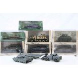 Seven boxed and sealed diecast Atlas Military Collections models to include Panzerwerfer 42,