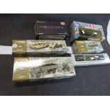 Six boxed diecast models to include 3 x Corgi Classics Limited Edition Fighting Vehicles German Army