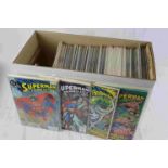 Comics - Collection of approximately 155 various DC Superman comics, all bagged, many boarded