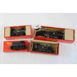 Four boxed Triang OO gauge locomotives to include R59 2-6-2 Tank Loco black livery, R52 0-6-0 Tank