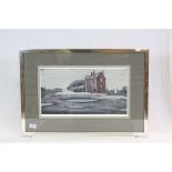 Framed & glazed J S Lowry Print "The Lonely House" (1946), pencil signed to margin and with Blind