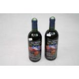 Two Bottles Of Bordeaux Superieur Wine Commemorating The 50th Anniversary Of The Liberation Of