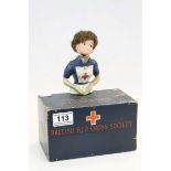 Vintage Red Cross Collection Box (replacement head to figure)