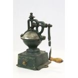 Large Antique German Coffee Grinder marked D R P 1, 35cms high