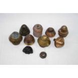 A Small Collection Of Inert Artilley Shell Fuses.