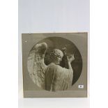 Framed and glazed 19th Century Photograph of a Religious statue with hand written inscription