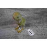 Vintage mid 20th century Steiff chick, plastic feet, Steiff button and material tag to wing,