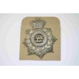 Victorian Badge / Helmet Plate For The 1st Volunteer Battalion Of The Hampshire Regiment. Made Of