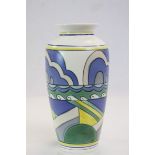 Poole Pottery Studio Art Deco Style Vase signed LW