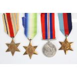 Four Full Size British World War Two Medals To Include The 1939-45 British War Medal, The 1939-45